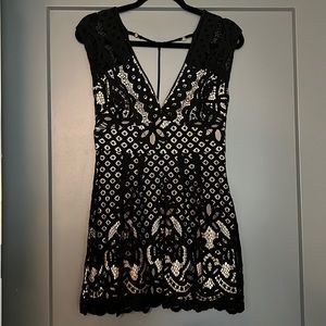 Free People Crochet Mini Dress
